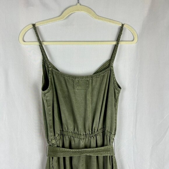 Abercrombie & Fitch Front Wrap Utility Jumpsuit Women Medium Army Olive‎ Green - Picture 10 of 13